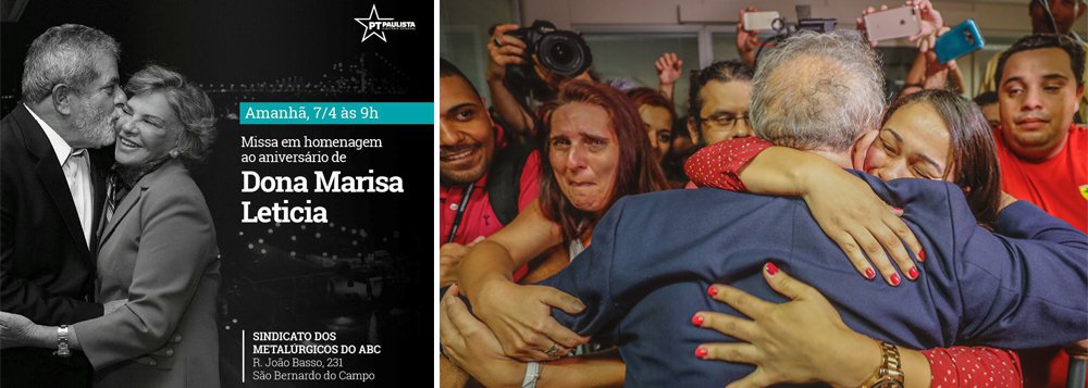 Lula pode ser preso após a missa em homenagem a Marisa Letícia Lula pode ser preso após a missa em homenagem a Marisa Letícia