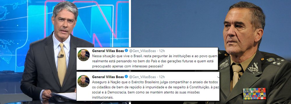 O tuíte do General Villas Boas e a defesa da democracia www.brasil247.com - O tuíte do General Villas Boas e a defesa da democracia