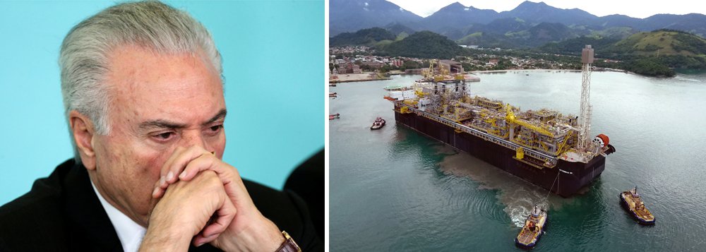 Temer vende o equivalente a metade das reservas de petróleo da Petrobras Temer vende o equivalente a metade das reservas de petróleo da Petrobras