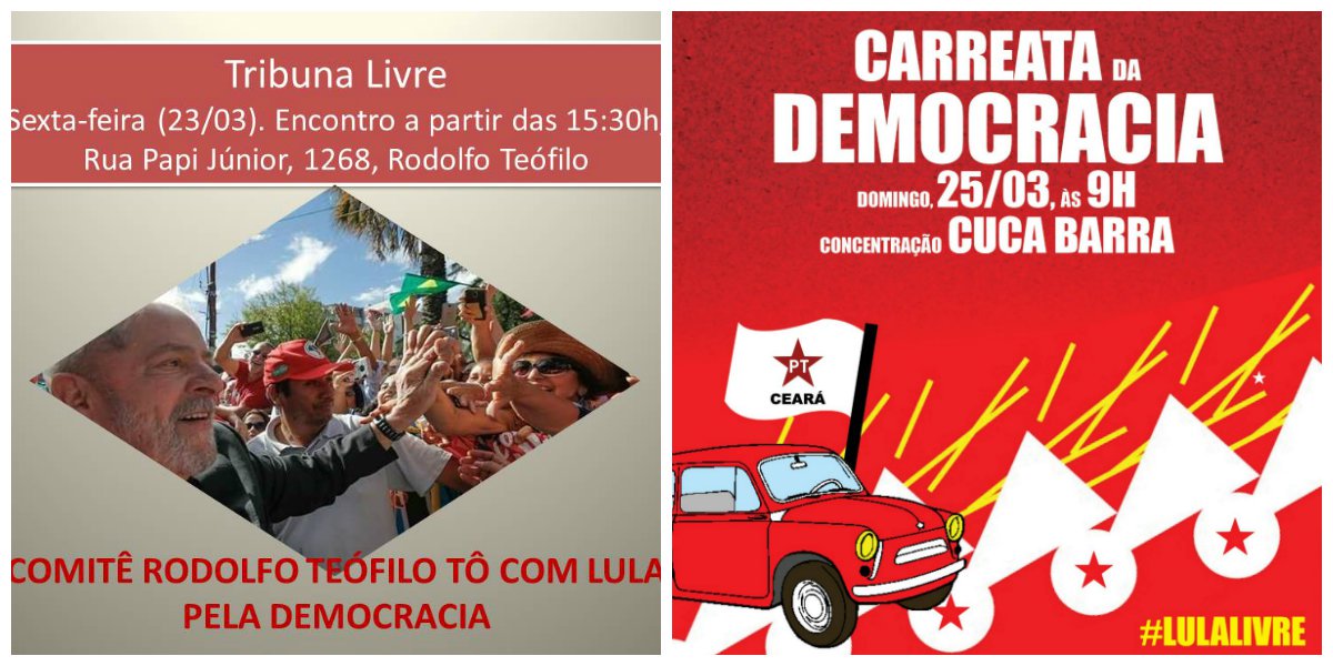 PT Ceará intensifica agenda de atividades em defesa de Lula PT Ceará intensifica agenda de atividades em defesa de Lula