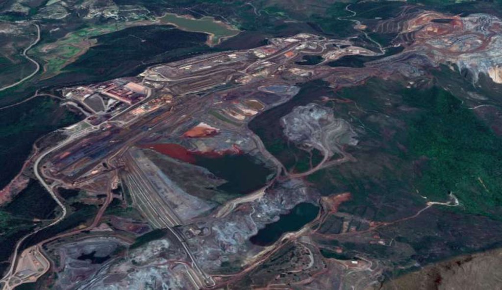 Justiça determina que mineradora em Minas apresente plano de ações emergenciais (Foto: Reprodução / Google Maps) Justiça determina que mineradora em Minas apresente plano de ações emergenciais
