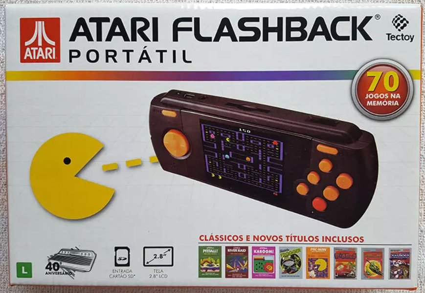 Atari Flashback Portátil traz clássicos dos games históricos em formato portátil Atari Flashback Portátil traz clássicos dos games históricos em formato portátil
