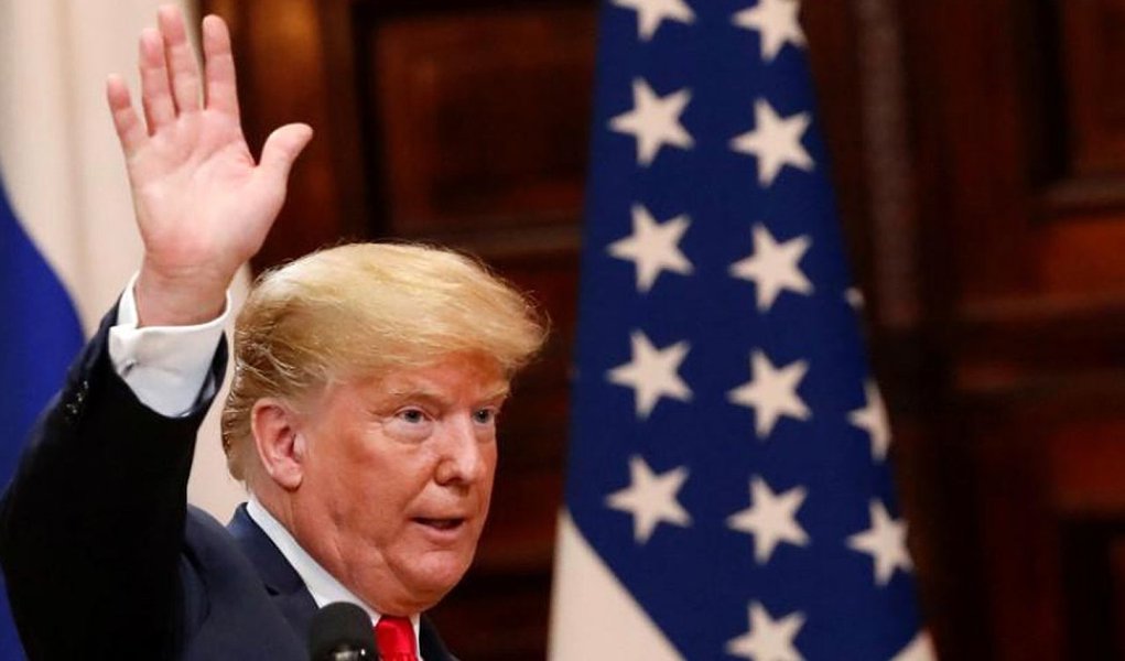 Para Trump, cúpula em Helsinque com Putin foi "ainda melhor" que encontro com Otan (Foto: REUTERS/Grigory Dukor) Para Trump, cúpula em Helsinque com Putin foi "ainda melhor" que encontro com Otan