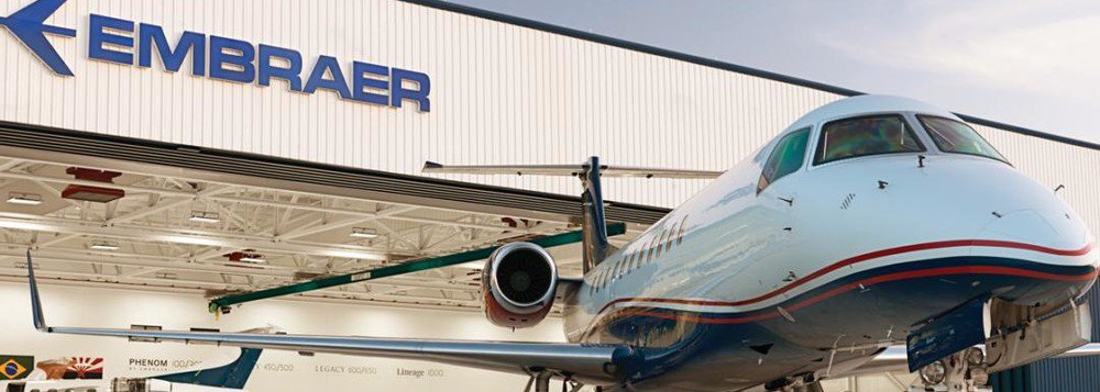 Embraer faz acordos para venda de nova família de jatos em feira britânica Embraer faz acordos para venda de nova família de jatos em feira britânica