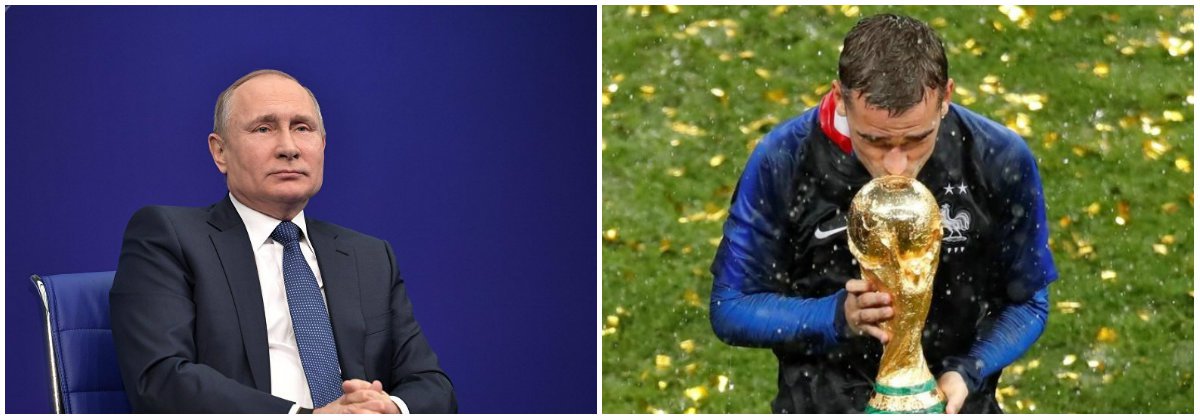 Putin: podemos nos orgulhar da organização da Copa de 2018 (Foto: Esq.: Aleksei Nikolsky - Sputnik / Dir.: Christian Hartmann - Reuters) Putin: podemos nos orgulhar da organização da Copa de 2018
