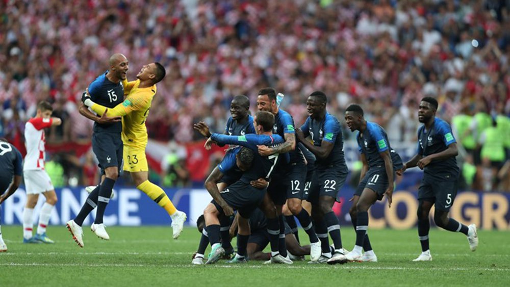 França bate Croácia por 4 x 2 e é bicampeã mundial (Foto: FIFA) França bate Croácia por 4 x 2 e é bicampeã mundial