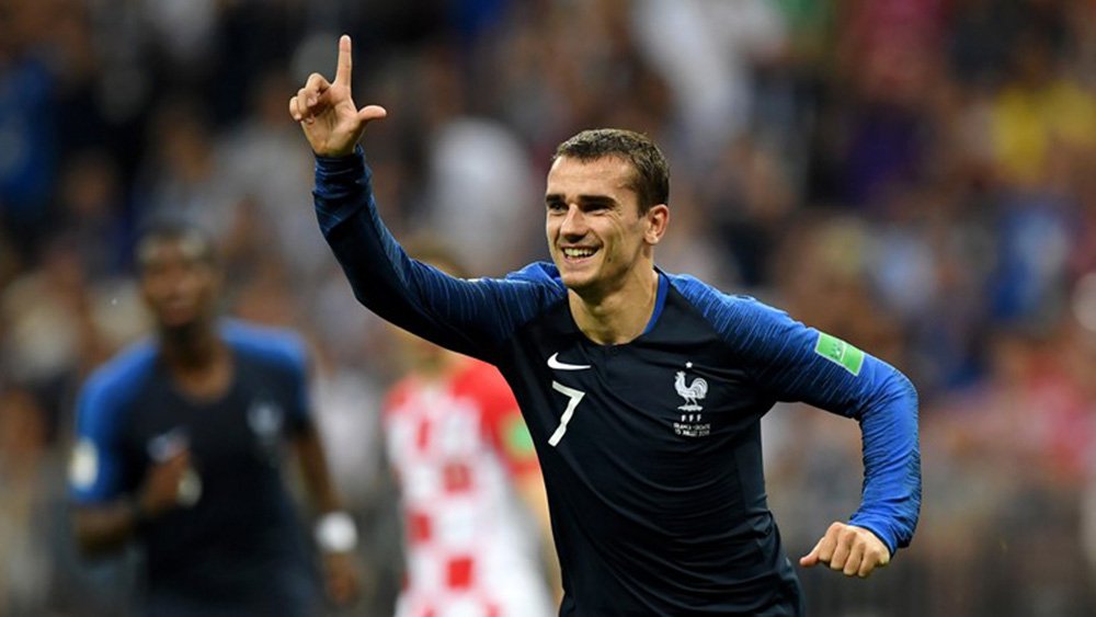 No 1º tempo da final da Copa, França vence Croácia por 2 x 1 (Foto: FIFA) No 1º tempo da final da Copa, França vence Croácia por 2 x 1