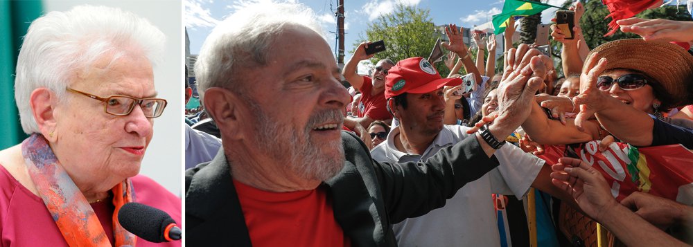 Erundina: enquanto bandidos estão soltos, Lula está preso Erundina: enquanto bandidos estão soltos, Lula está preso