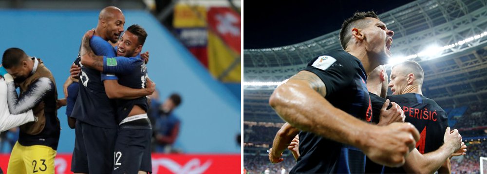 França e Croácia disputam final inédita na Copa do Mundo França e Croácia disputam final inédita na Copa do Mundo