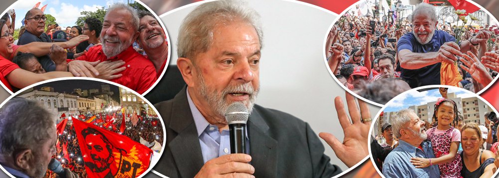 Lula avisa: quanto mais dias me deixarem lá, mais Lulas nascerão Lula avisa: quanto mais dias me deixarem lá, mais Lulas nascerão