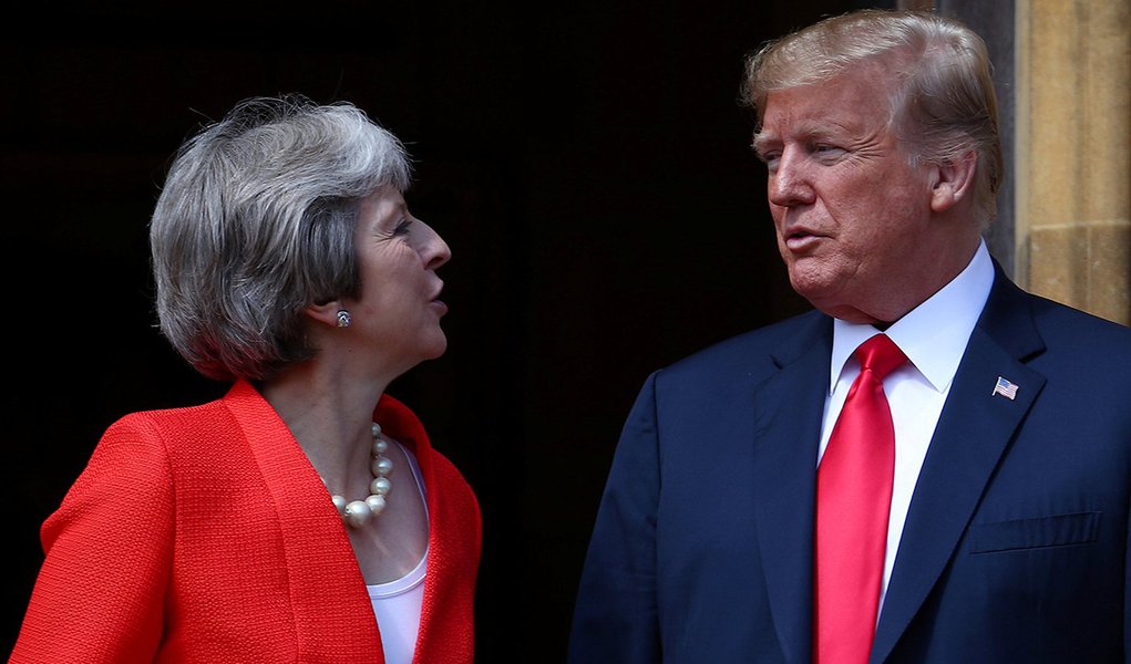 Trump sugeriu a May processar UE por Brexit (Foto: REUTERS/Hannah McKay) Trump sugeriu a May processar UE por Brexit
