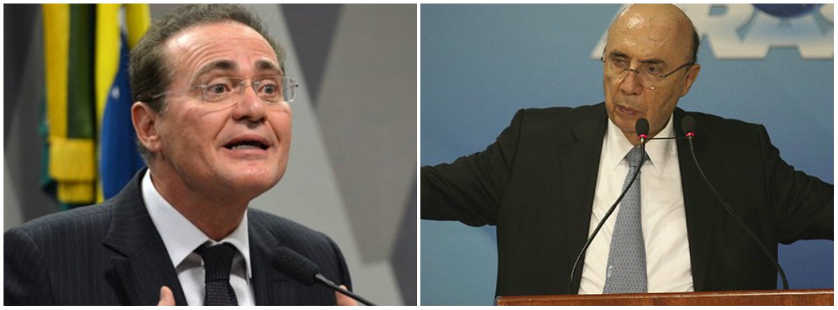 Renan abre dissidência no MDB contra Meirelles (Foto: Esq.: ABR / Dir.: Fabio Pozzebom - ABR) Renan abre dissidência no MDB contra Meirelles