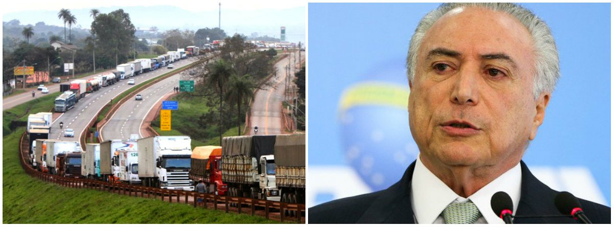 AGU recomendará a Temer veto à anistia de multa de caminhoneiros (Foto: Esq.: Divulgação / Dir.: Marcelo Camargo - ABR) AGU recomendará a Temer veto à anistia de multa de caminhoneiros