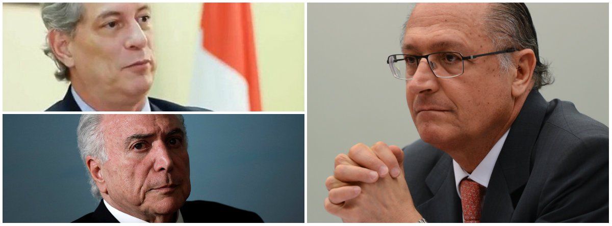 Tijolaço: o dilema de Alckmin. “Matar” Ciro e morrer com Temer? (Foto: Esq.: embaixo (Ueslei Marcelino - Reuters) / Dir.: Fabio Pozzebom - ABR) Tijolaço: o dilema de Alckmin. “Matar” Ciro e morrer com Temer?