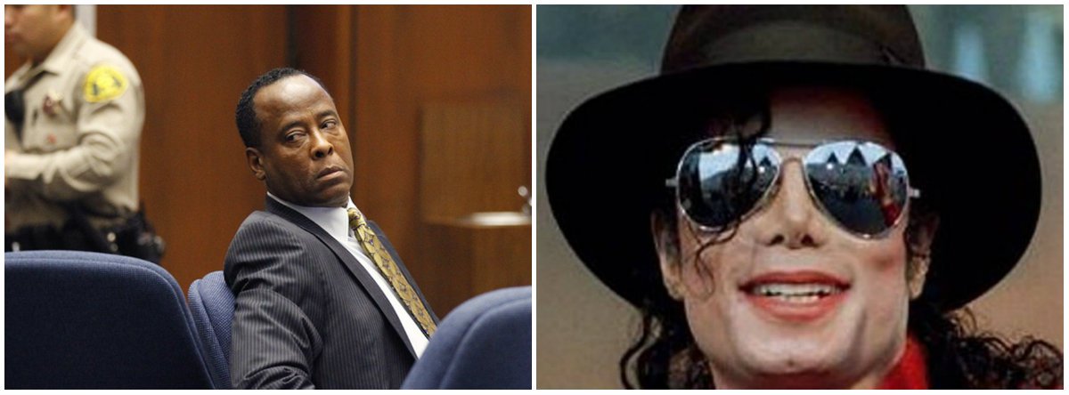 Michael Jackson foi ‘quimicamente castrado’ pelo pai, diz o médico Conrad Murray (Foto: Esq.: Mario Anzuoni - Reuters / Dir.: Reuters) Michael Jackson foi ‘quimicamente castrado’ pelo pai, diz o médico Conrad Murray