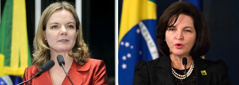 Gleisi a Raquel Dodge: por que não investiga Moro? Gleisi a Raquel Dodge: por que não investiga Moro?