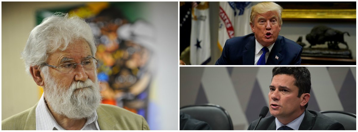 Boff: Moro tem algum parentesco psíquico com Trump (Foto: Esq.: ABR / Dir.: Jonathan Ernst - Reuters; embaixo (Fabio Pozzebom - ABR)) Boff: Moro tem algum parentesco psíquico com Trump