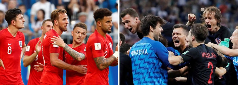 Inglaterra ou Croácia: quem pega a França na final? Inglaterra ou Croácia: quem pega a França na final?
