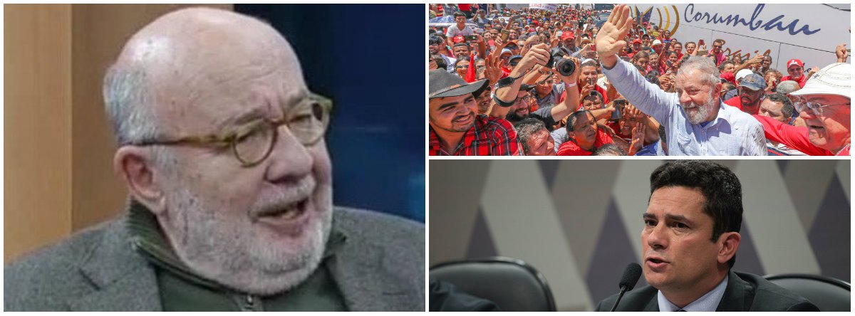 Kotscho: nas redes sociais, a disputa para presidente agora é entre Lula e Moro (Foto: Dir.: em cima (Stuckert); embaixo (Fábio Pozzebom - ABR)) Kotscho: nas redes sociais, a disputa para presidente agora é entre Lula e Moro