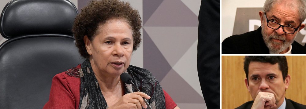 Vida de Lula está nas mãos de Moro, diz Regina Sousa Vida de Lula está nas mãos de Moro, diz Regina Sousa