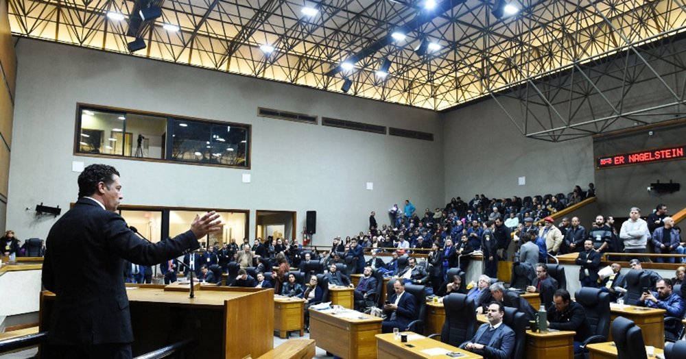 Vereadores derrubam quórum e votação dos projetos de Marchezan fica para a tarde (Foto: Leonardo Contursi/CMPA) Vereadores derrubam quórum e votação dos projetos de Marchezan fica para a tarde