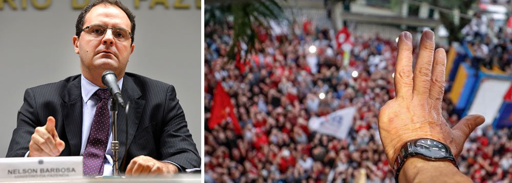 Nelson Barbosa: Lula preso há 3 meses, e parece que vivemos sob intervenção (Foto: Valter Campanato/Agência Brasil | Ricardo Stuckert) Nelson Barbosa: Lula preso há 3 meses, e parece que vivemos sob intervenção