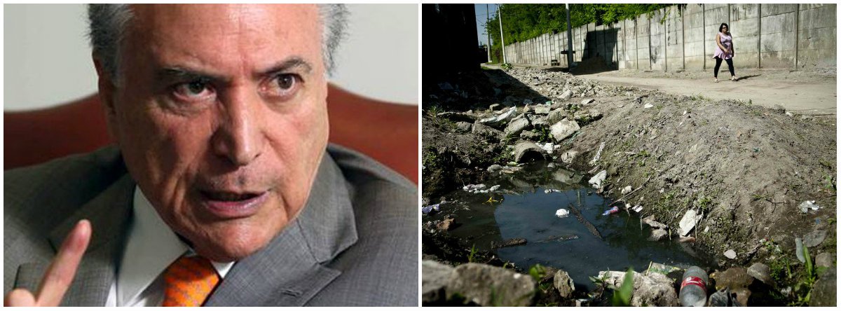 Temer assina MP que privatiza o saneamento (Foto: Esq.: Adriano Machado - Reuters / Dir.: Marcelo Camargo - ABR) Temer assina MP que privatiza o saneamento