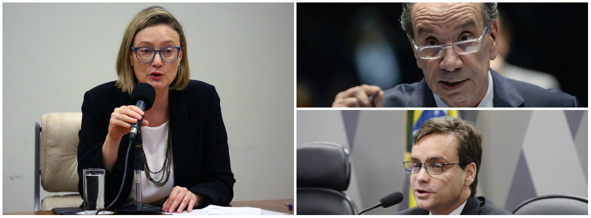 Maria do Rosário: ministros rebaixam o Brasil no exterior (Foto: Esq.: Lúcio Bernardo Jr / Dir.: em cima (Jeferson Rudy - Ag. Senado); embaixo (Edilson Rodrigues - Ag. Senado)) Maria do Rosário: ministros rebaixam o Brasil no exterior