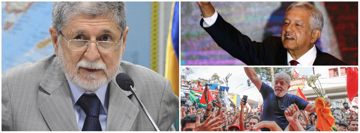 Amorim: Brasil e México poderão ter governos progressistas ao mesmo tempo pela primeira vez (Foto: Esq.: Wilson Dias - ABR / Dir.: em cima (Reuters); embaixo (Rafael Ribeiro)) Amorim: Brasil e México poderão ter governos progressistas ao mesmo tempo pela primeira vez