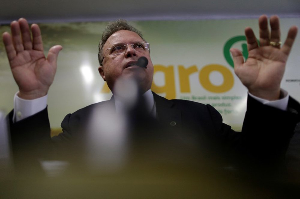 Maggi defende projeto que ‘flexibiliza’ uso de agrotóxicos no país (Foto: REUTERS/Ueslei Marcelino) Maggi defende projeto que ‘flexibiliza’ uso de agrotóxicos no país