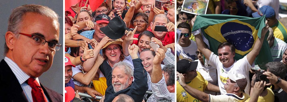 Coimbra: eleição será decidida entre o PT e Bolsonaro Coimbra: eleição será decidida entre o PT e Bolsonaro