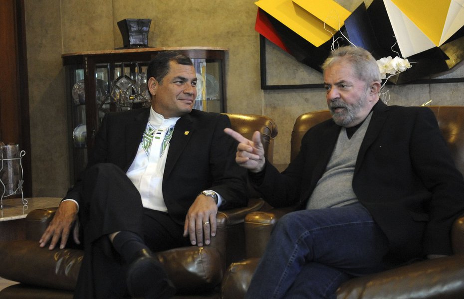 Lula a Correa: como eu, você é vítima da judicialização da política (Foto: Mauricio Muñoz E / Presidencia ) Lula a Correa: como eu, você é vítima da judicialização da política