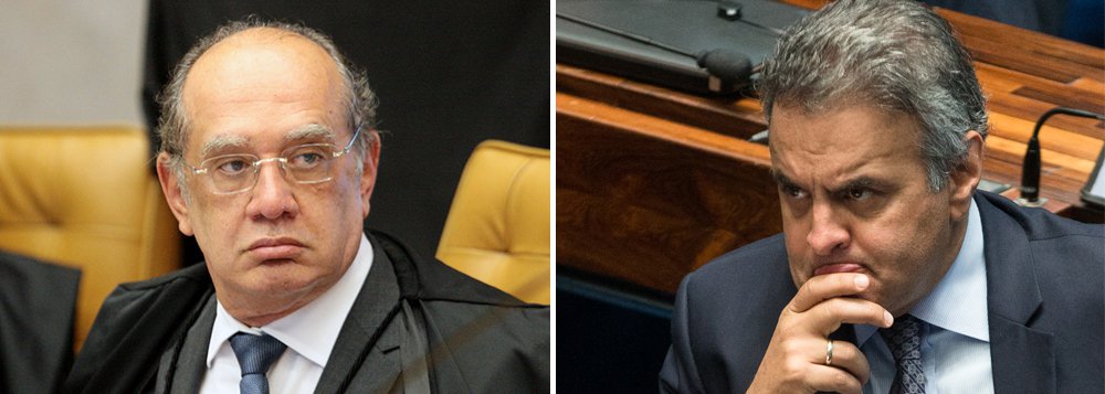 Grampo revela que Gilmar não pode julgar Aécio Grampo revela que Gilmar não pode julgar Aécio
