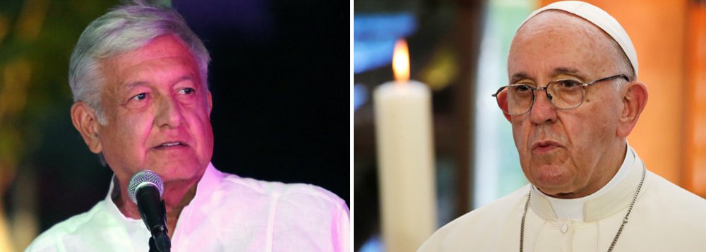 Obrador quer ajuda do papa “para pacificar o país” Obrador quer ajuda do papa “para pacificar o país”