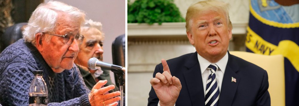Chomsky: Trump não dá a mínima importância ao destino do mundo Chomsky: Trump não dá a mínima importância ao destino do mundo
