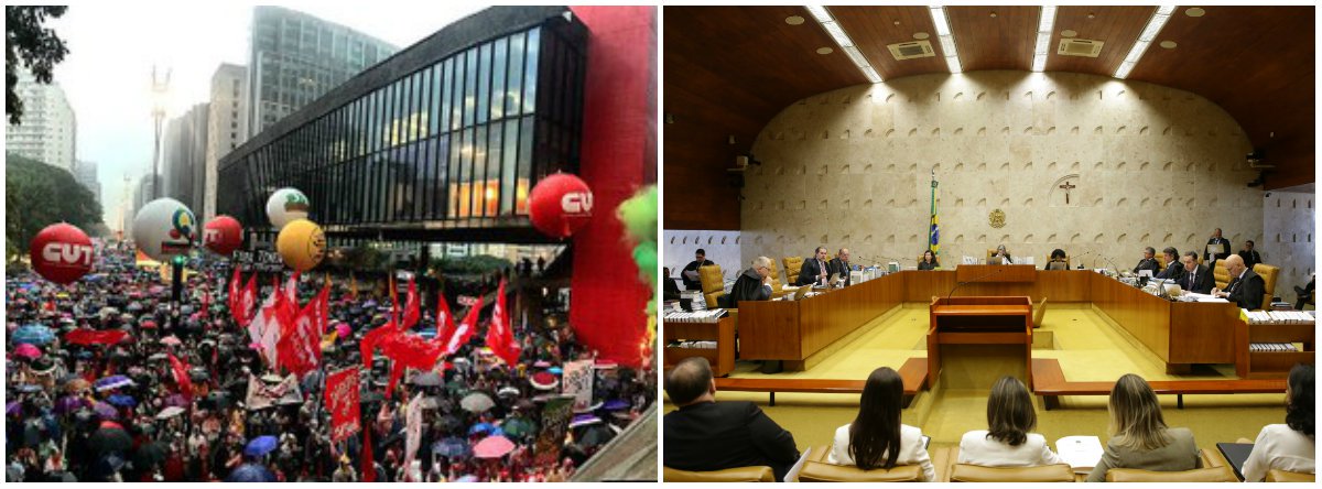 Centrais criticam decisão do STF de validar lei da ‘reforma’ trabalhista (Foto: Esq.: ROBERTO PARIZOTTI/CUT - Dir.: ABR) Centrais criticam decisão do STF de validar lei da ‘reforma’ trabalhista
