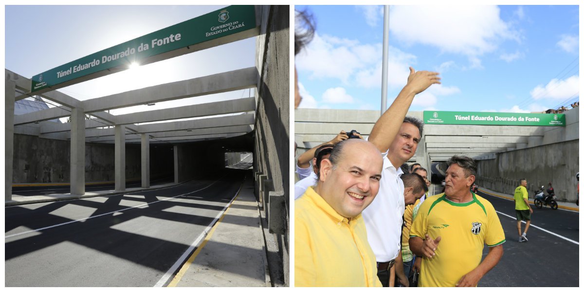 Túnel da Borges de Melo é liberado ao tráfego Túnel da Borges de Melo é liberado ao tráfego