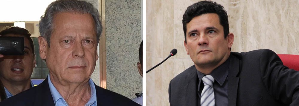 PT denuncia abuso de poder de Moro contra Dirceu PT denuncia abuso de poder de Moro contra Dirceu