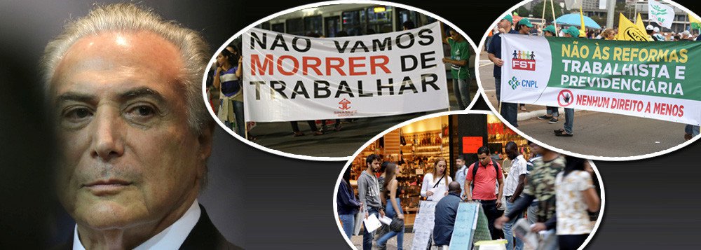 Seis meses depois, fracasso da reforma trabalhista fica evidente Seis meses depois, fracasso da reforma trabalhista fica evidente