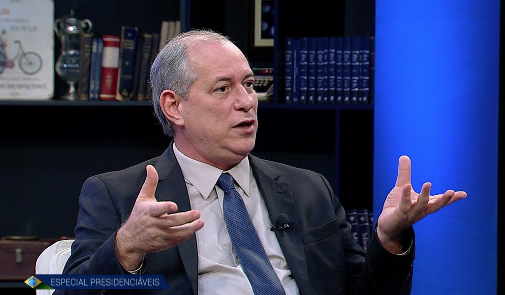 Ciro volta a defender alianças com partidos de centro-direita (Foto: Divulgação/RedeTV!) Ciro volta a defender alianças com partidos de centro-direita