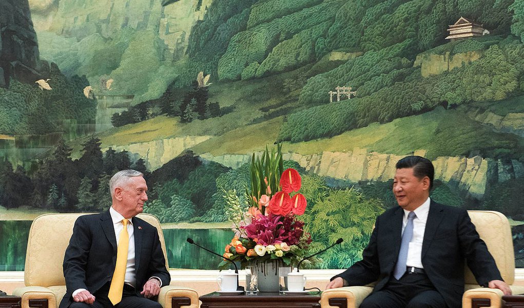 Xi Jinping recebe em Pequim secretário da Defesa dos EUA (Foto: Amber I. Smith/Army) Xi Jinping recebe em Pequim secretário da Defesa dos EUA
