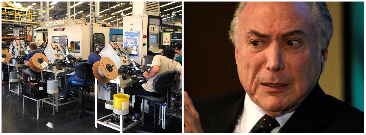 CNI: faturamento da indústria caiu 16,7% (Foto: Esq.: ABR / Dir.: Darren Ornitz - Reuters) CNI: faturamento da indústria caiu 16,7%