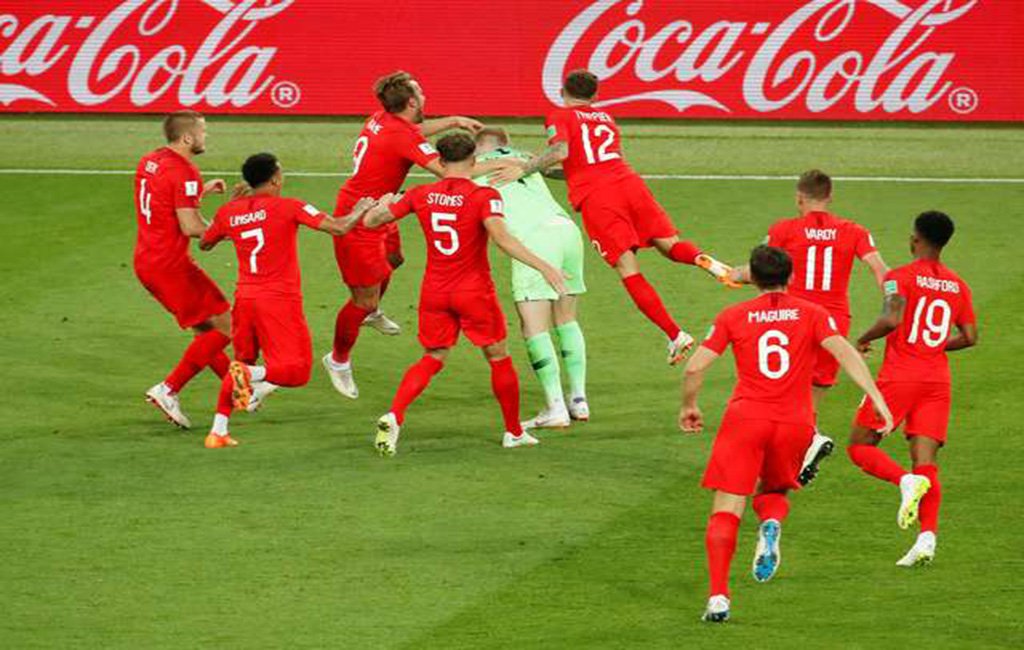 Inglaterra bate a Colômbia nos pênaltis e pega a Suécia nas quartas (Foto: Christian Hartmann / Reuters) Inglaterra bate a Colômbia nos pênaltis e pega a Suécia nas quartas