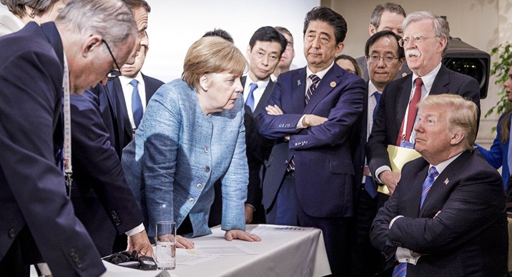 Trump decide não assinar documento final do G7 (Foto: AP) Trump decide não assinar documento final do G7