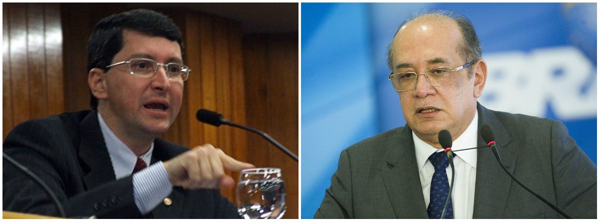 Gilmar é o maior laxante do Brasil, diz promotor do MP-GO (Foto: Esq.: Reprodução/Facebook / Dir.: Marcelo Camargo - ABR) Gilmar é o maior laxante do Brasil, diz promotor do MP-GO