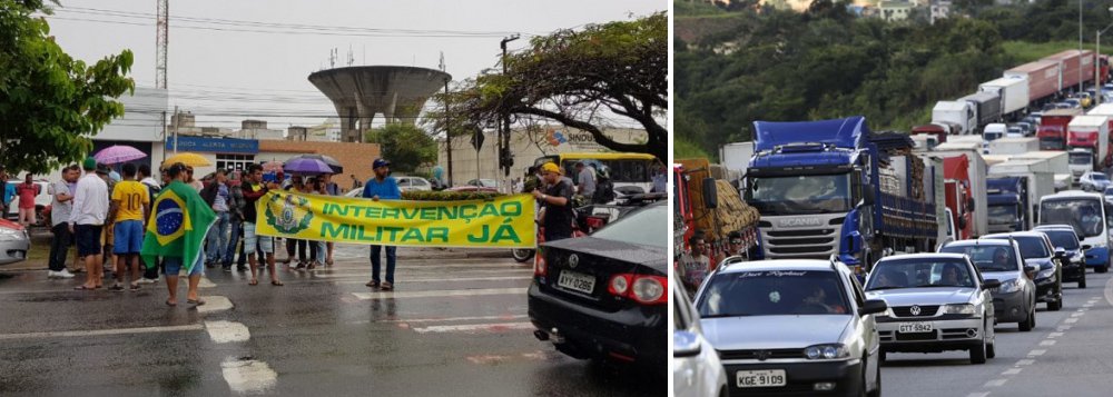 Manifestantes fecham Avenida em Maceió e pedem intervenção militar Manifestantes fecham Avenida em Maceió e pedem intervenção militar