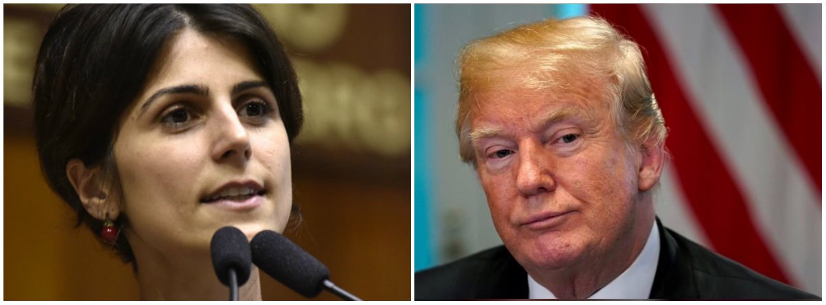 Manuela bate pesado na política “tolerância zero” dos EUA contra imigrantes (Foto: Esq.: Bertani / Dir.: Kevin Lamarque - Reuters) Manuela bate pesado na política “tolerância zero” dos EUA contra imigrantes
