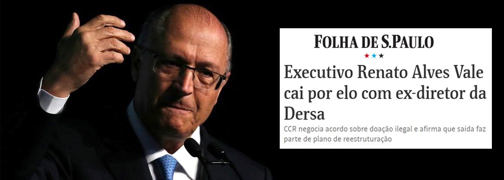 Corrupção CCR-Alckmin: “lavagem de notícia” na Folha Corrupção CCR-Alckmin: “lavagem de notícia” na Folha