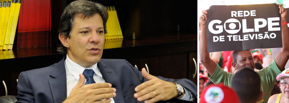 Haddad confronta jornalistas a serviço da família Marinho Haddad confronta jornalistas a serviço da família Marinho