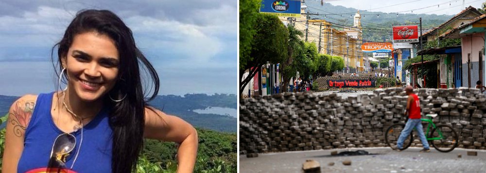 Brasil cobra explicações do assassinato de estudante brasileira na Nicarágua (Foto: Reprodução/Facebook | Oswaldo Rivas/Reuters) Brasil cobra explicações do assassinato de estudante brasileira na Nicarágua